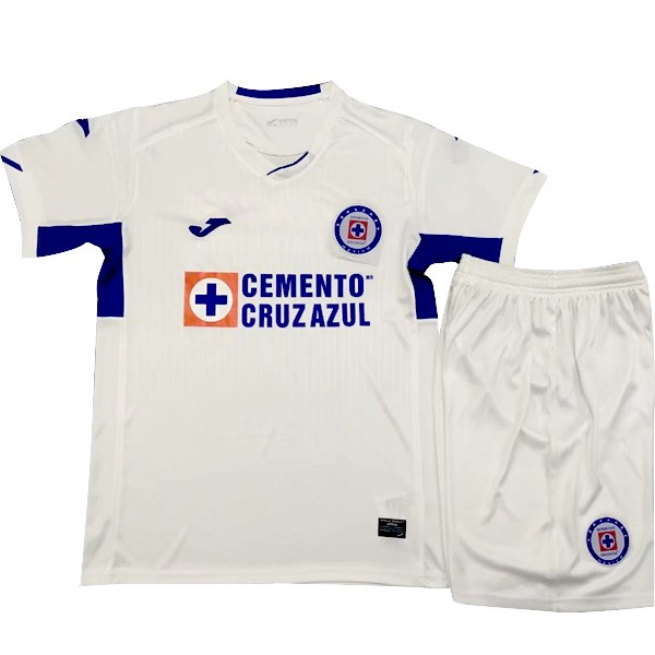 Maillot Football Cruz Bleu Exterieur Enfant 2019-20 Blanc